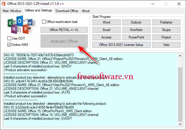 Office 2013-2021 C2R Install v7.6.2 for windows download