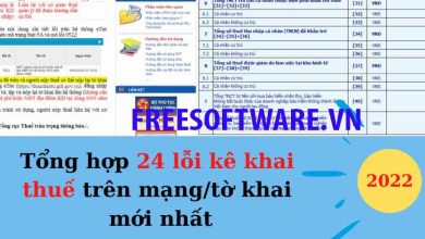 Top 24 lỗi kê khai thuế online trên mạng/tờ khai mới nhất 2022