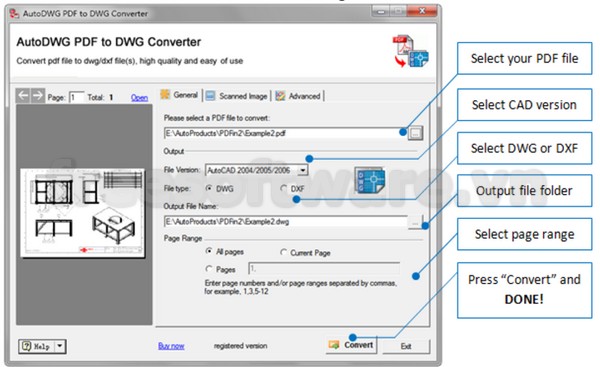 Link Download AutoDWG PDF to DWG Converter Pro 2024 Full 1